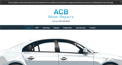 Desktop Screenshot of acbmotors-northfield.co.uk