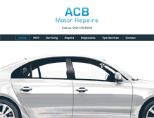 Tablet Screenshot of acbmotors-northfield.co.uk